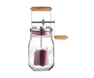 Kilner Mantequera manual Kilner Transparente-rojo. 1 L