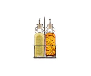 KILNER Set de botellas para vinagre/aceite 2x0,3l transparente