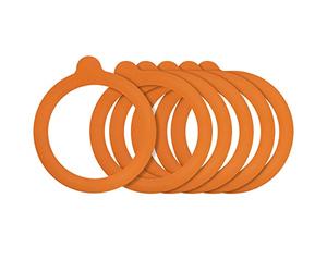 Kilner Standard - Juntas de goma para tarros (6 unidades), naranja