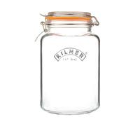 Kilner Tarro cuadrado con cierre de clip Kilner Transparente-acero inoxidable. 3 L