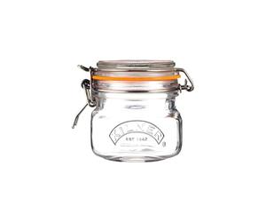 Kilner Tarro cuadrado con tapa de clip, capacidad de 250 ml