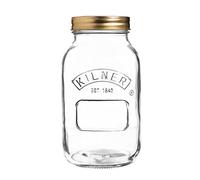 Kilner - Tarro de almacenaje edición aniversario, vidrio, transparente, 1 L