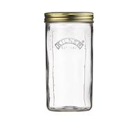 Kilner Tarro de conservas de boca ancha de 1 litro (1000 ml), tarro de almacenamiento de vidrio con tapa de sellado al vacío, ideal para grandes frutas enteras, verduras, encurtidos y mermeladas