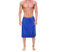 kilofly 1pc Men's Adjustable Shower Wrap Bath Towel with Snap Closure 27 x 55 Inch