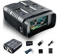 KILOGOGRAPH Prismáticos de visión nocturna para adultos, video 4K con sonido, foto de 42 MP, Wi-Fi de 2.4 GHz, gafas de visión nocturna tácticas militares, pantalla IPS de 3 pulgadas, equipo de caza