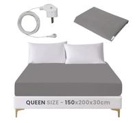 KILOMVIK® Sabanas Grounding, 200x150x30 cm, 100% Algodón, Sabana Bajera Ajustable, Promueve a Relajación, Sabana de Conexion a Tierra, Grounding Sheet, Sabanas de Conexion a Tierra, Sabana Grounding