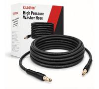 Kiloston Manguera de alta presión 15M para Karcher K2 K3 K4 K5 K6 K7, manguera de repuesto anti torsión y flexible, 250 Bar / 3600 PSI, manguera Quick Connect para hidrolimpiadora, apta para todas las