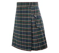 Kilt escocés hombre falda escocesa para hombres tartán irlandés faldas de fiesta tradicional guerrero medieval escocia falda plisada vintage gótico ropa utilidad kilt, 3-ejército verde, XL