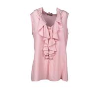 Kiltie - Camisa sin Mangas de Seda Rosa - Tops - Mujer - Rosa - L -