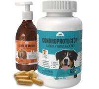 Kilva Pack Lanzamiento Condroprotector Perros + Aceite de Salmón Perros, Antiinflamatorio Articulaciones Perro, Alivia el Dolor y Facilita el Movimiento, 120 Cáp.