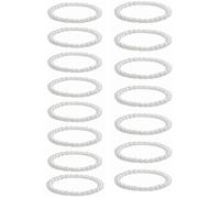 Kim Carrey Pulsera elástica de perlas para boda, dama de honor, pulsera de perlas sintéticas, para fiesta de novia, graduación, pulsera de cuentas, 2x2, No es una piedra preciosa