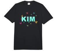 Kim - Hermoso Nombre con Mariposas Comfort Colors Adult Heavyweight T-Shirt