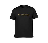 Kim Is My Lawyer - Camiseta para hombre, color negro, Negro , XXL