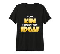 Kim Joke Idgaf Meme Funny Halloween Costume For Kimberly Camiseta Premium