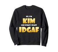 Kim Joke Idgaf Meme Funny Halloween Costume For Kimberly Sudadera