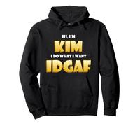 Kim Joke Idgaf Meme Funny Halloween Costume For Kimberly Sudadera con Capucha