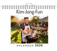 Kim-Jong-Fun: Wandkalender 2026, Kalender DIN A4 quer, Monatskalender im Querformat mit Kalendarium, das perfekte Geschenk