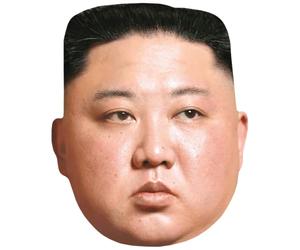 Kim Jong-un (Black Hair) Mascaras de personajes famosos, caras de carton