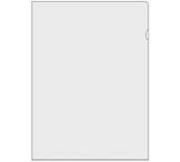 Kim Kranholdt - Fundas para documentos (tamaño A4, PVC, 180 micras, 50 unidades), transparente