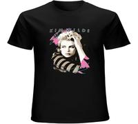 Kim Wilde 80s Retro Faded Vintage 1980s Pop of America T-Shirt Graphic Printed tee Shirt Mens Shirt Black XL