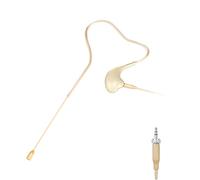 KIMAFUN Micrófono de Diadema Headworn de un Solo sobre Orejera Colgante de Condensador Compatible con el Transmisor de Bolsillo del Sistema Inalámbrico Senn_heiser, Beige, HC-830 C2