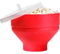Kimbatex Kitchen Palomitero de Silicona para Microondas - Grande y Plegable, Apto para Lavavajillas, Sin BPA, Recipiente para Palomitas Saludables