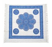 Kimbatex Pareo Multiusos XXL para Playa y hogar, 210 x 240 cm, 100% algodón. Ideal como Pareo Playa, Cubre sofá, Cubre Camas, Tapiz... (Mandala Azul)