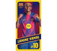 Kimbatex Textil Hogar Tienda Barcelona FC Toallas de Playa, Microfibra, Azul y Grana, Diseño Lamine Yamal, Pedri y Escudo, 70 x 140 cm, 7 Diseños a Elegir (LAMINE 059)