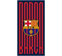 Kimbatex Textil Hogar Tienda Barcelona FC Toallas de Playa, Microfibra, Azul y Grana, Diseño Lamine Yamal, Pedri y Escudo, 70 x 140 cm, 7 Diseños a Elegir (Escudo 649)