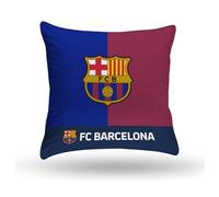 Kimbatex Textil Hogar Tienda FC Barcelona Cojín Decorativo, Diseño Escudo FCB y Camiseta Lamine Yamal Número 10, Varios Diseños (COJIN Cuadrado 2 Tonos 35X35CM)