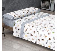 Kimbatex Textil Hogar Tienda Juego de Sábanas Infantiles Roomers Bed Linen. Surtido De Modelos y Tamaños. 50% algodón 50% poliéster. Calidad 30/30 144/Hilos. (Safari, Cama 150cm)