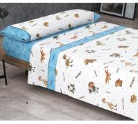 Kimbatex Textil Hogar Tienda Juego de Sábanas Infantiles Roomers Bed Linen. Surtido De Modelos y Tamaños. 50% algodón 50% poliéster. Calidad 30/30 144/Hilos. (Rex, Cama 135cm)