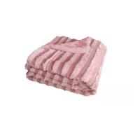 Kimbatex Textil Hogar Tienda Manta Plaid Visón con Sherpa - 100% Poliéster, Ultra Suave y Cálida - para Sofá o Cama - Disponible en 125x155, 160x220 y 220x240 cm - 6 Colores. (Rosa, 125x155cm)