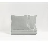 Kimbatex Textil Hogar Tienda NAF NAF Juego de Sábanas 3 Piezas, 50% Algodón-Poliéster, Diseños Florales y Rayas, para Cama 90cm 135cm y150 cm (Rayas Verde, Cama 90cm)