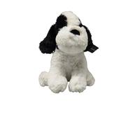 Kimbatex Tope Sujeta Puertas 28 Modelos Diferentes de Animales de Peluche, Figuras Decorativas (Perro Blanco/Negro)