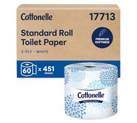 Kimberly-Clark 17713 Kleenex Cottone - Rollo de papel higiénico para baño, blanco, 27060