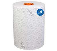 Kimberly-Clark 47035 Slimroll - Toallas de rollo duro, color naranja, blanco (paquete de 6)
