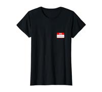 Kimberly, Hello My Name is Name Tag, Placa Camiseta gráfica económica, Mujer, Negro, XL