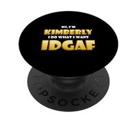 Kimberly Joke Idgaf Meme Funny Halloween Costume For Kim PopSockets PopGrip Adhesivo