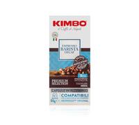 Kimbo 200 cápsulas de café compatibles con Nespresso®, Espresso Barista | 20 paquetes de 10 cápsulas, descafeinado cremoso, intensidad 9/13, tostado medio