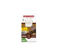 Kimbo 240 monodosis compostables ESE - Mezcla Espresso Barista 100% Arábica, Premium Selection, Intensidad 9/13, Tostado Medio-oscuro - 16 paquetes de 15 cápsulas