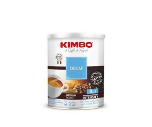 Kimbo 250 g de café molido, descafetería para moca | 1 paquete de 250 g de café molido ideal para cafetera expreso (jarras moka), intensidad 9/13, tostado medio.