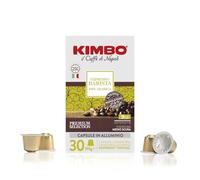 Kimbo Cápsulas Coffee Espresso Barista (1 x 30) | 30 cápsulas de aluminio, tostado medio oscuro | cápsulas de café 100% arábica italianas, serie Barista