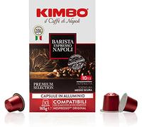 Kimbo Cápsulas de café espresso Napoli (1 x 30) | Cápsulas italianas de tostado medio oscuro | Hechas con granos arábica y robusta | Compatible con cafetera Nespresso
