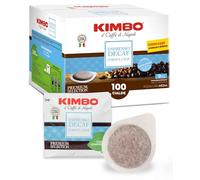 Kimbo Espresso descafeinado - 100 cápsulas ESE 44 mm con puro café tostado en Italia