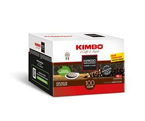 Kimbo, Espresso Napoletano, 300 cápsulas de café compostables ESE, fórmula para bar, intensidad 10/13, tueste medio-oscuro - 3 paquetes de 100 cápsulas