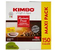 Kimbo Macinato Fresco Dosis de café Espresso ese 150 cápsulas de café e.s.e. 44 mm + Zia Rosa DOP Pomodoro San Marzano lata de 400 g