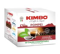 Kimbo Pompeya - 50 cápsulas de café compostables ESE