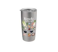 Kimchi By Maangchi Cultura coreana Amante de la comida Corea Vaso térmico de acero inoxidable de doble pared
