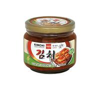 Kimchi coreano auténtico 410 g en frasco de cristal Col china fermentada picante moderado ideal para ramen arroz frito tacos guarnición asiática